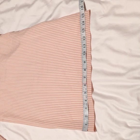 Club Monaco - Pink & White Striped High Waisted Flared “Bryanna” Pants Sz 12. - Picture 8 of 13